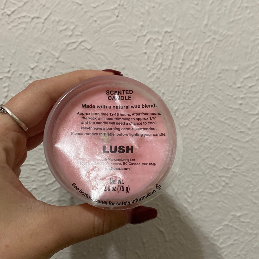 snow fairy lush candle